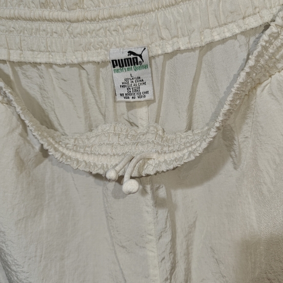 Puma Other - Vintage 90s Parachute Pants Large White Windbreaker Lightweight